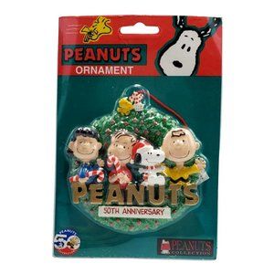 Peanuts 50th Anniversary Ornament Kurt Adler Wreath NEW in Package Vintage